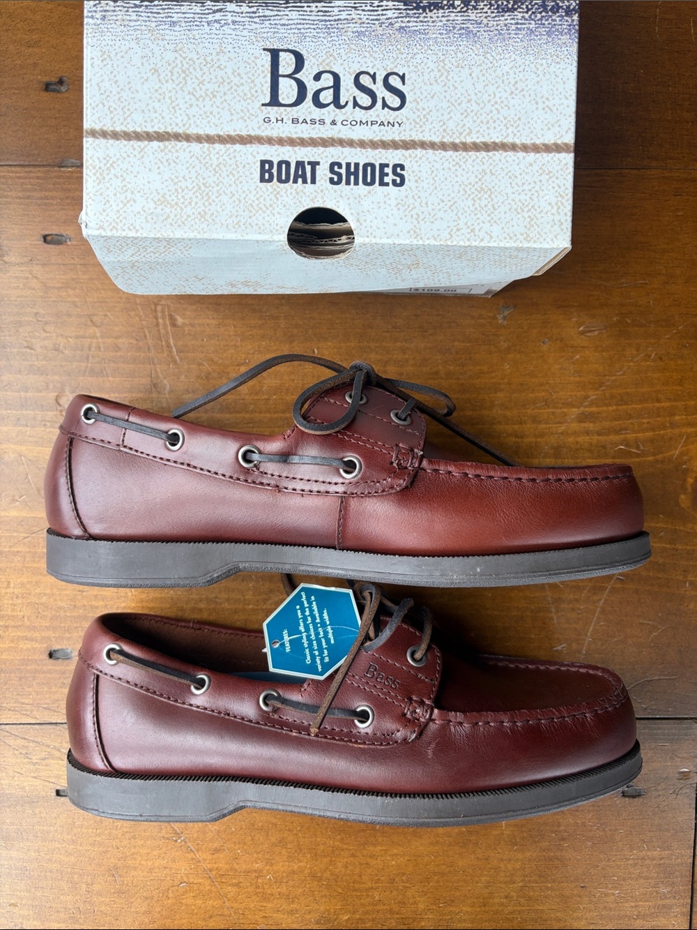 Bass Seafarer Brown Boat Shoe Slip On Sz 9 - Picture 3 of 13